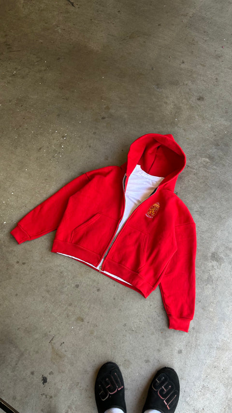 UB RED ZIPUP