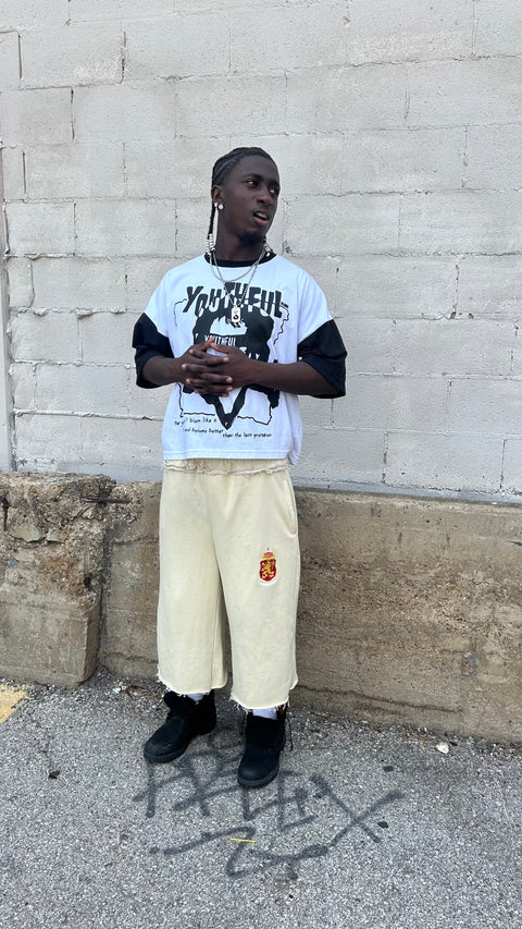 UB CREAM SHORTS (PREMADE)