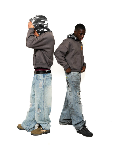 DARK GREY CAMO UB ZIPUP