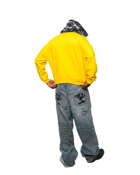 YELLOW CAMO UB ZIPUP