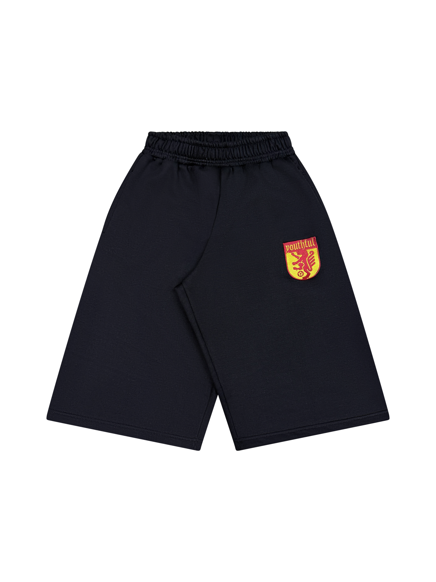 CREST LOGO BLACK SHORTS