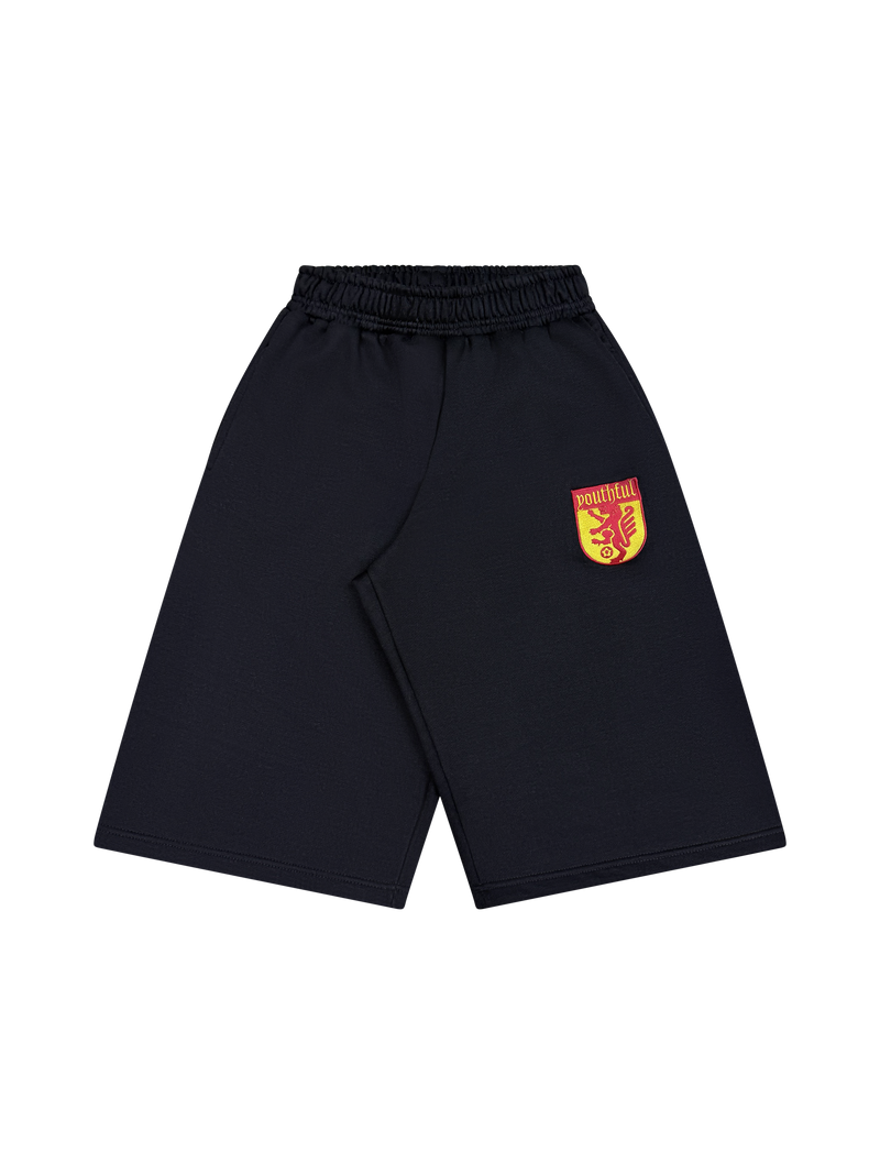 CREST LOGO BLACK SHORTS