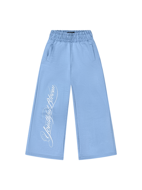 LIGHTBLUE CALLIGRAPHY PANTS
