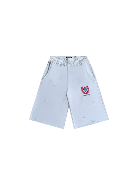 WHITE ACADAMIA SHORTS