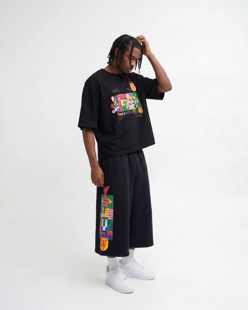 WORLD CUP FLAG BLACK SHORTS
