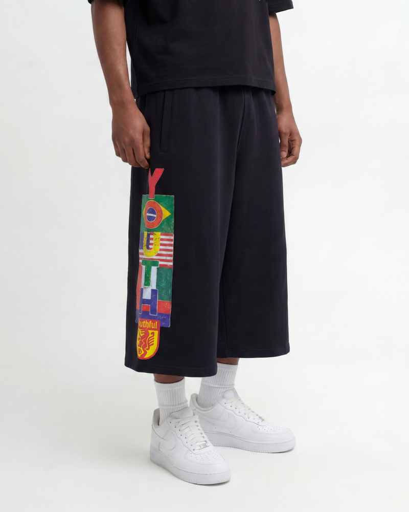 WORLD CUP FLAG BLACK SHORTS