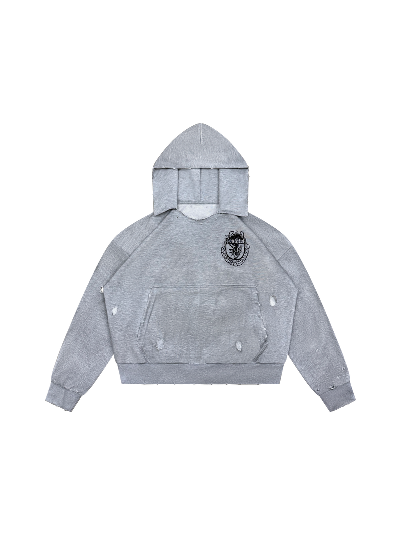 CHAMPION WASHED GREY HOODIE