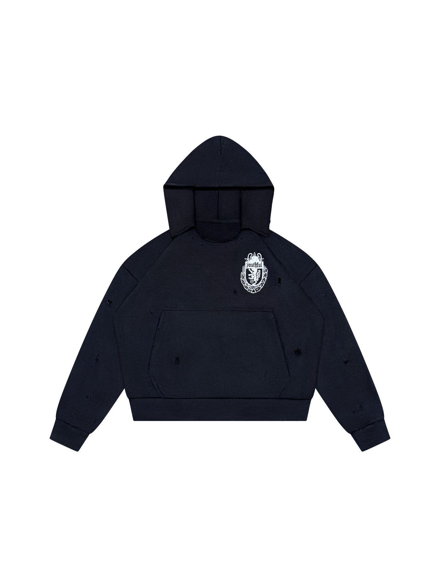 CHAMPION WASHED BLACK HOODIE