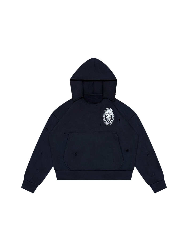CHAMPION WASHED BLACK HOODIE