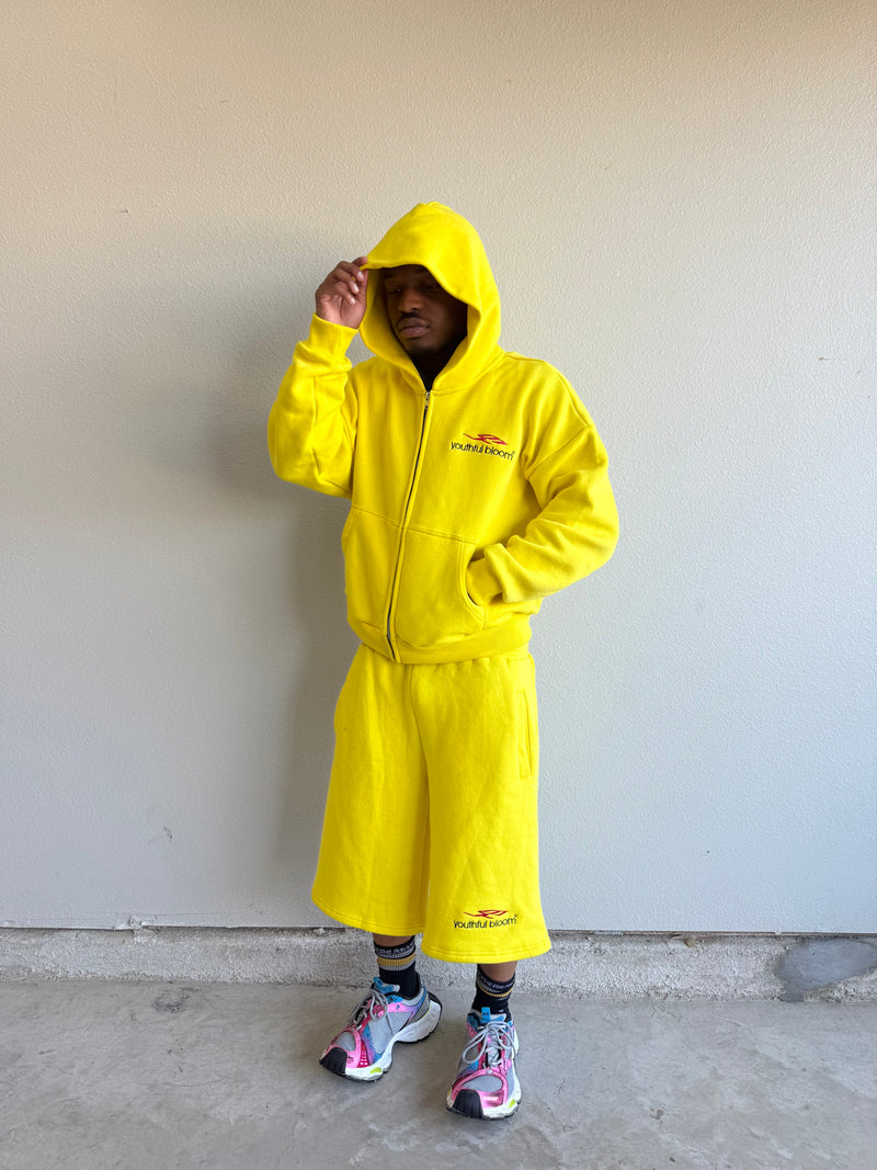 YELLOW YB LOGO SHORTS