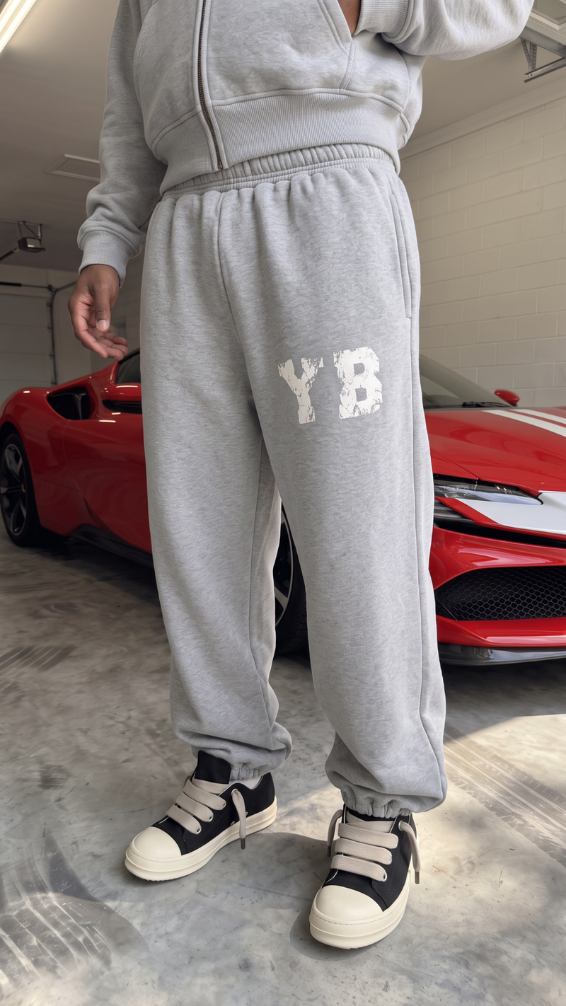 GREY YB LOGO SWEATS
