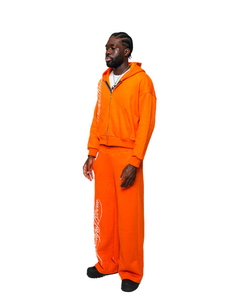 ORANGE CALLIGRAPHY PANTS