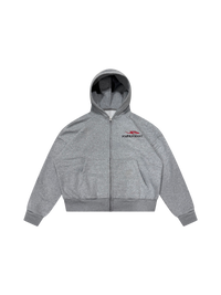 GREY YB LOGO ZIP