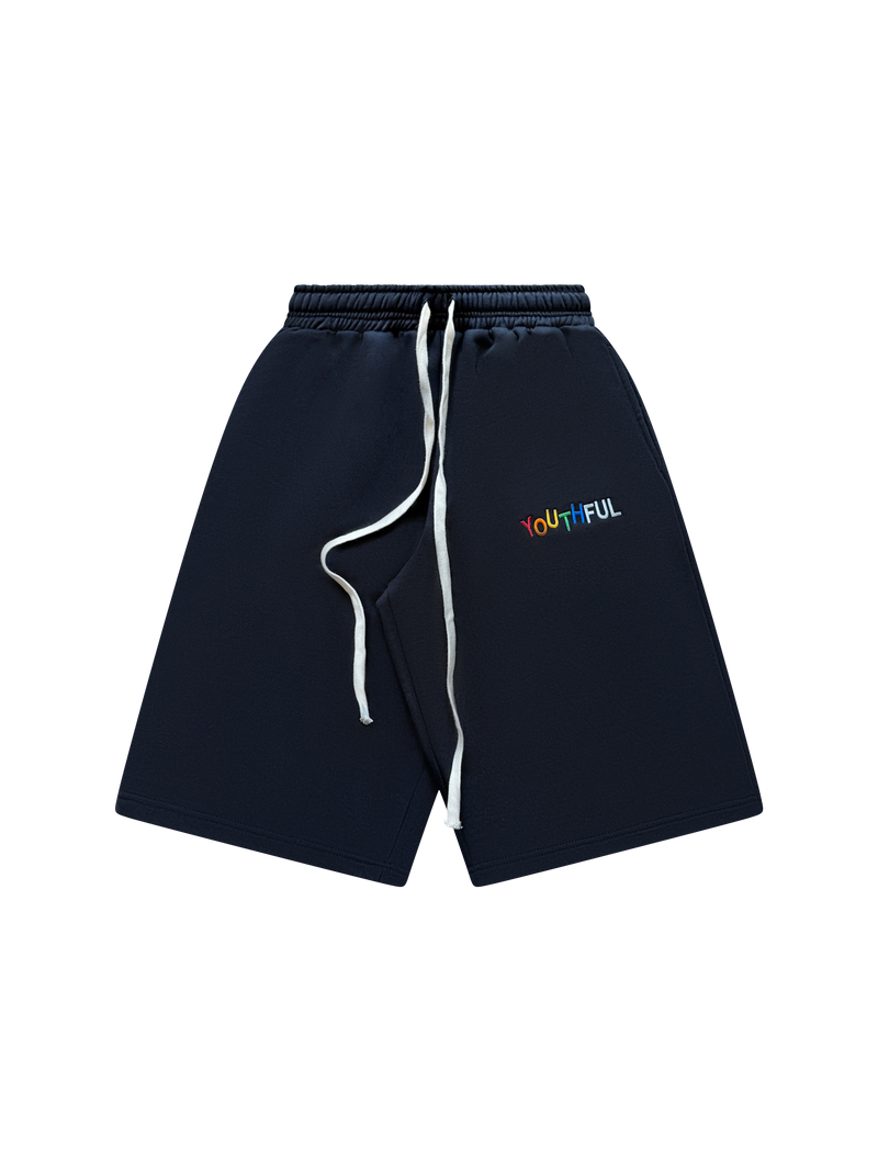 BLACK COLORFUL YOUTHFUL SHORTS