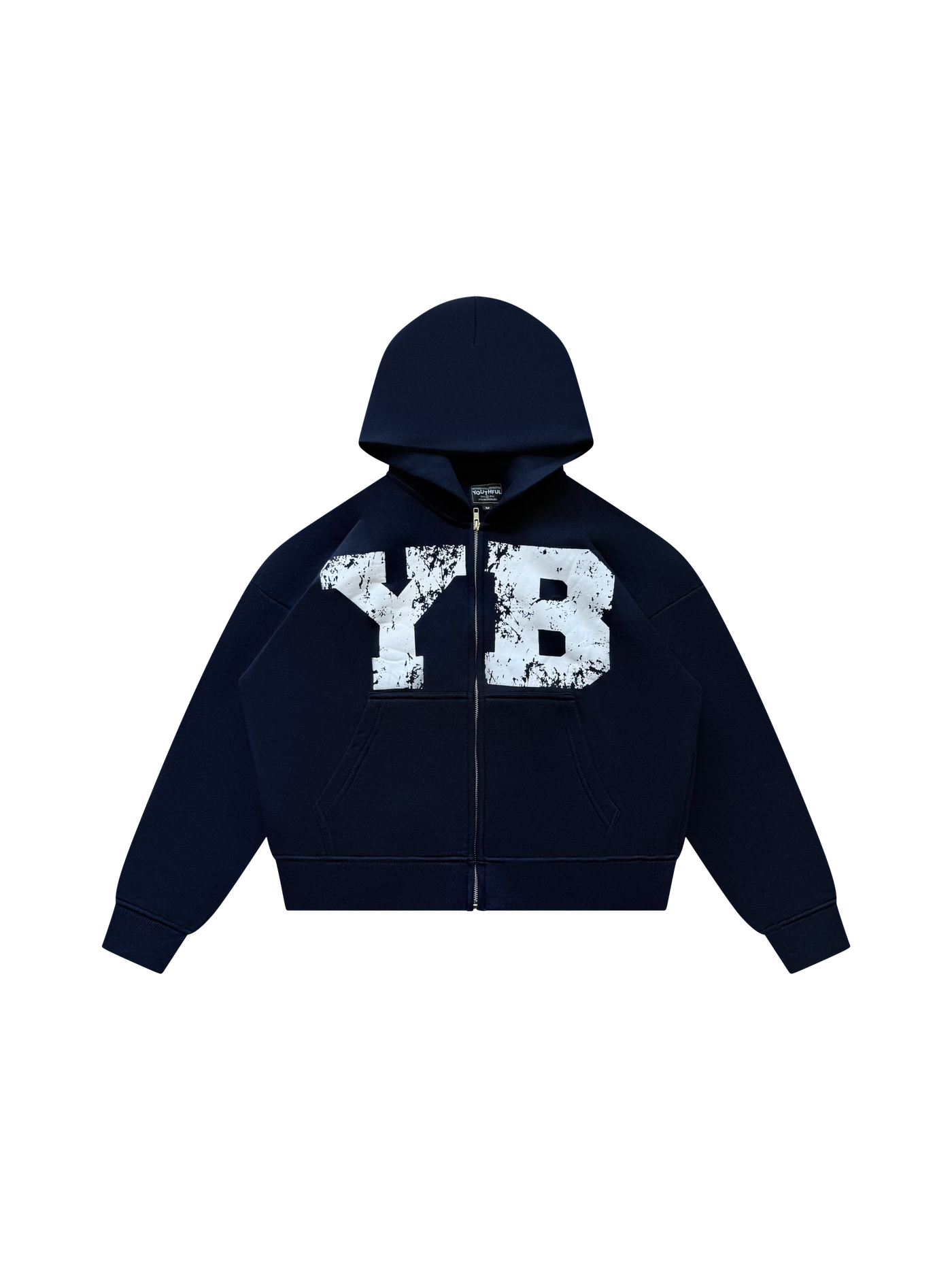 NAVY BLUE YB LOGO ZIPUP