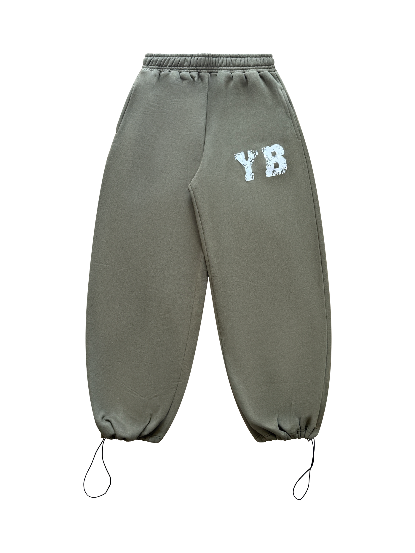 OLIVE GREEN YB LOGO SWEATS