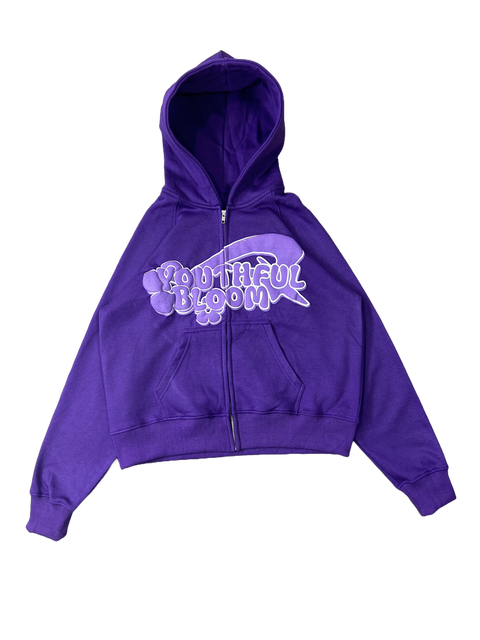 PURPLE MONOCROME PUFF YFB ZIPUP